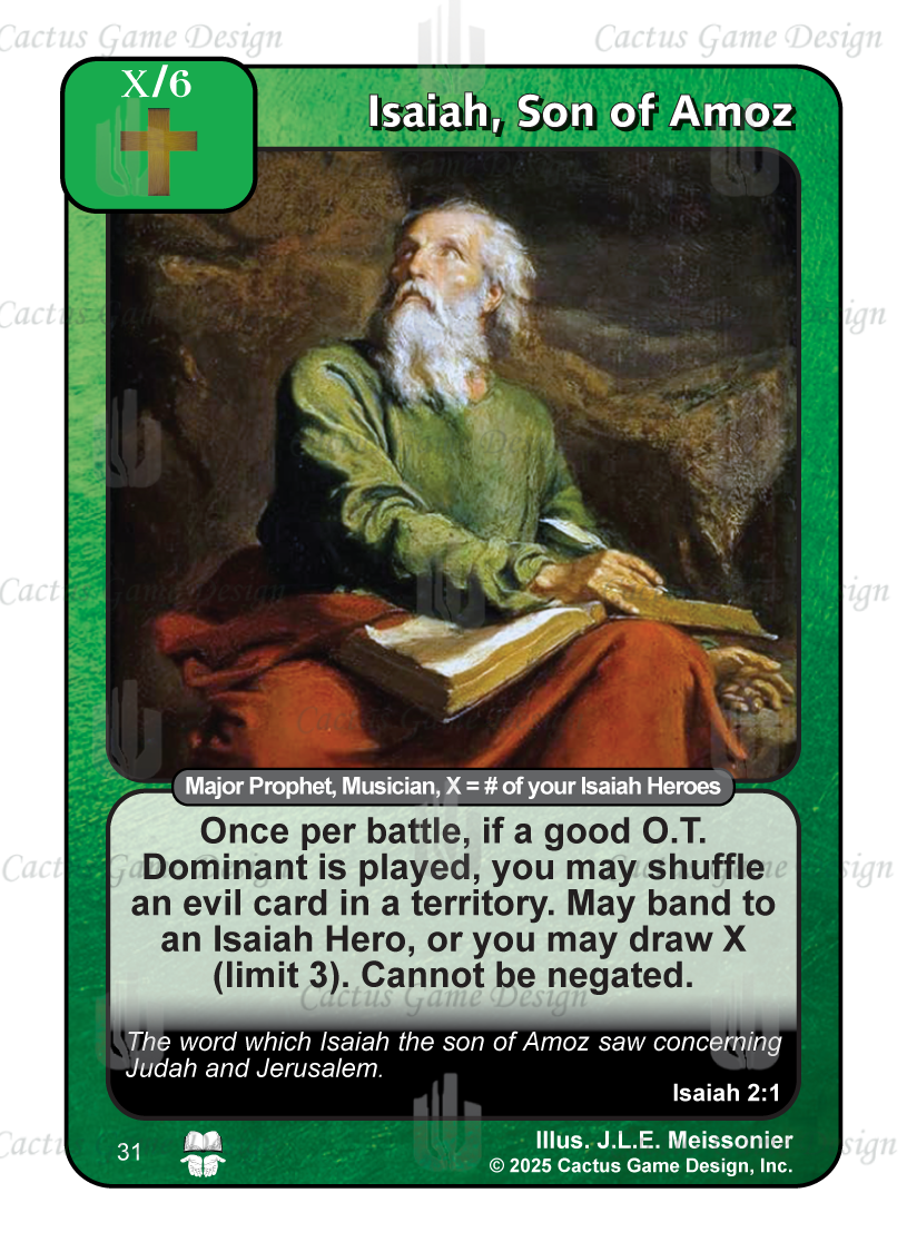 Isaiah, Son of Amoz (TtC) - Your Turn Games