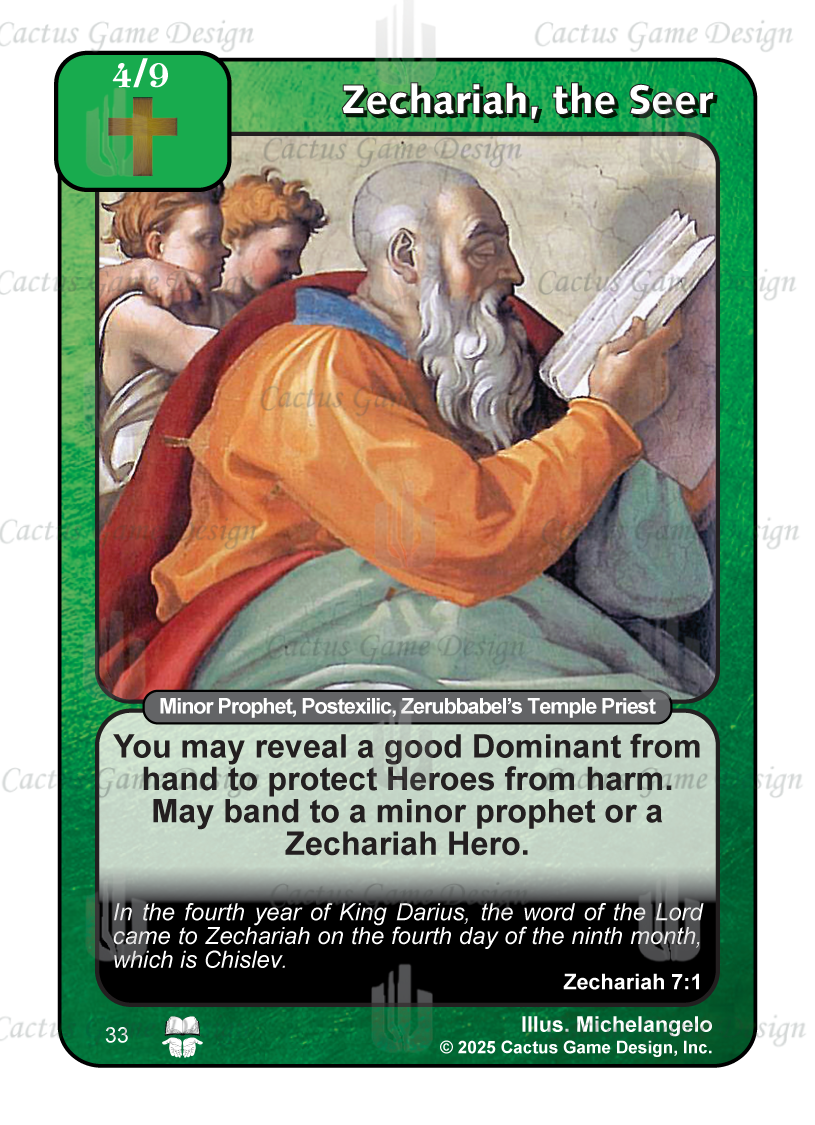 Zechariah, the Seer (TtC) - Your Turn Games