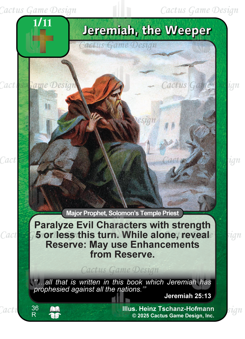 Jeremiah, the Weeper (TtC) - Your Turn Games