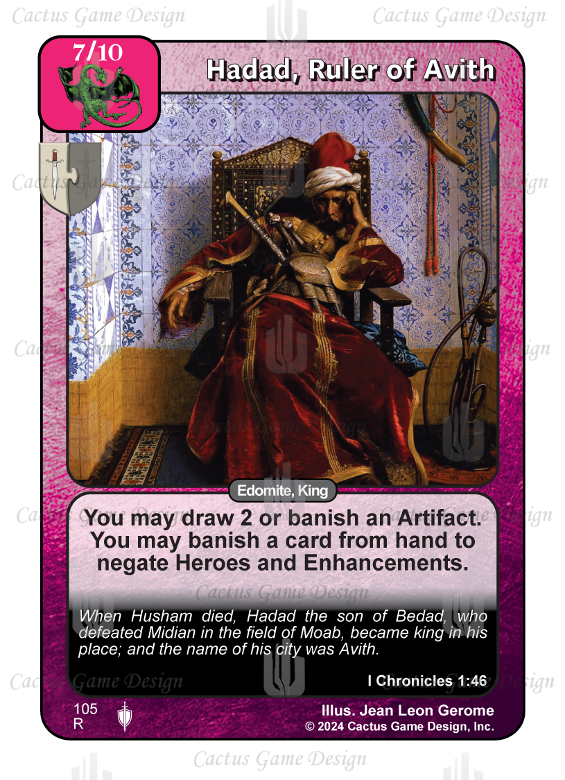 Hadad, Ruler of Avith (II) - Your Turn Games