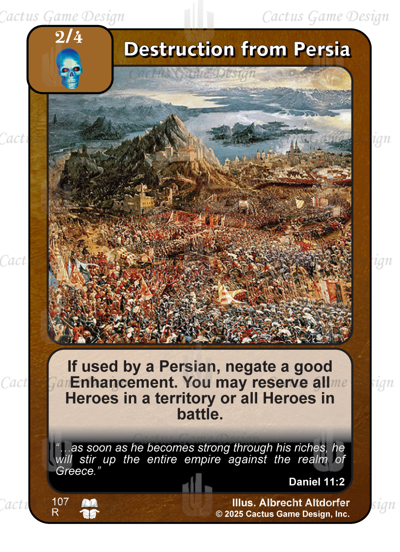 Destruction from Persia (TtC) - Your Turn Games