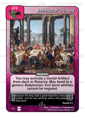 Belshazzar's 1,000 (TtC) - Your Turn Games