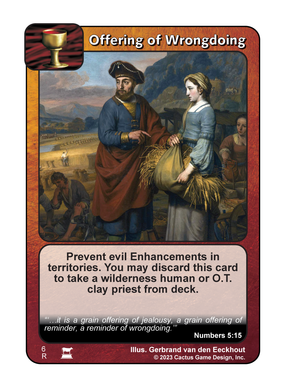 Offering of Wrongdoing (IR) - Your Turn Games