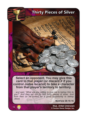 Thirty Pieces of Silver (GoC) - Your Turn Games