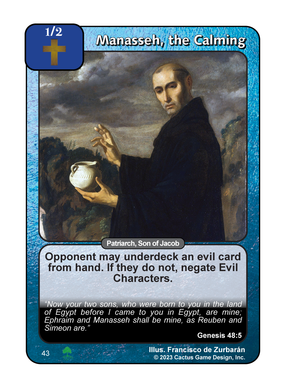 Manasseh, the Calming (Roots) - Your Turn Games