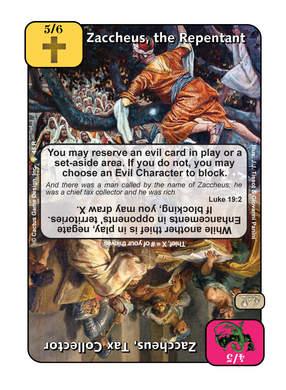 Zaccheus, the Repentant / Zaccheus, Tax Collector (GoC) - Your Turn Games