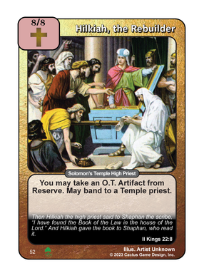 Hilkiah, the Rebuilder (Roots) - Your Turn Games