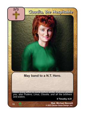 Claudia, the Hospitable (Roots) - Your Turn Games