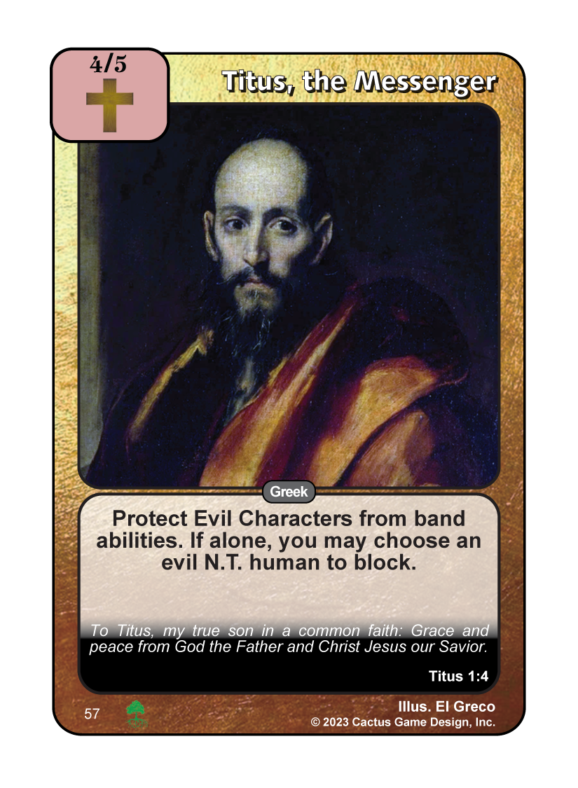 Titus, the Messenger (Roots) - Your Turn Games
