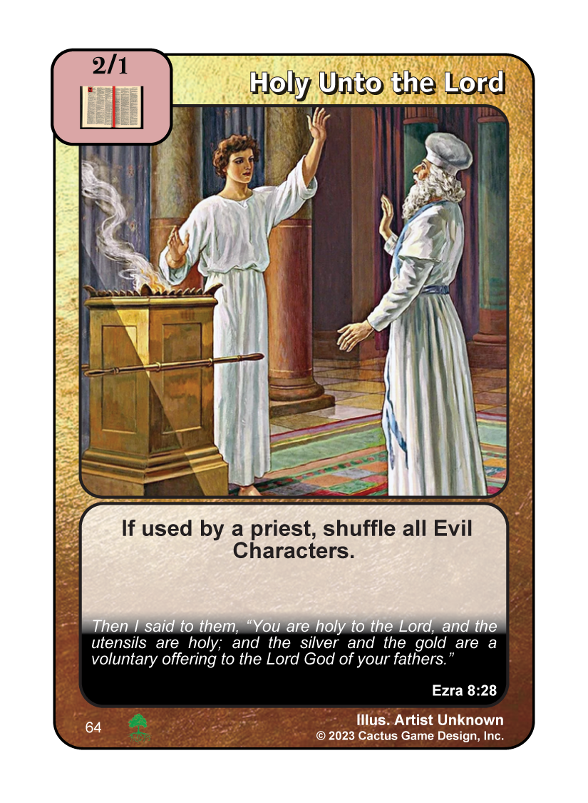 Holy Unto the Lord (Roots) - Your Turn Games