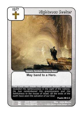 Righteous Seeker (IR) - Your Turn Games