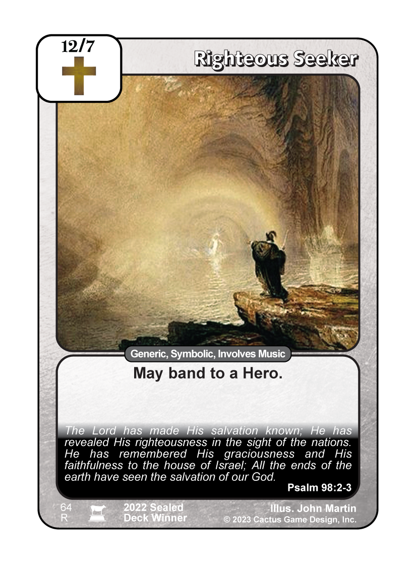 Righteous Seeker (IR) - Your Turn Games