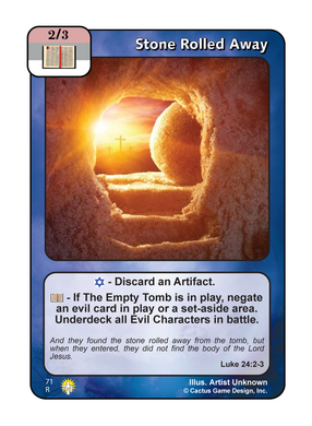 Stone Rolled Away (GoC) - Your Turn Games