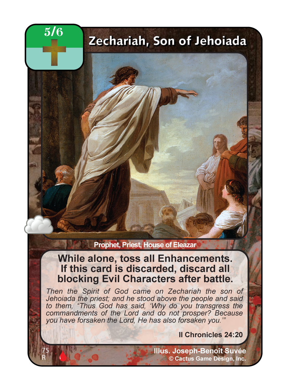 Zechariah, Son of Jehoiada (LoC) - Your Turn Games