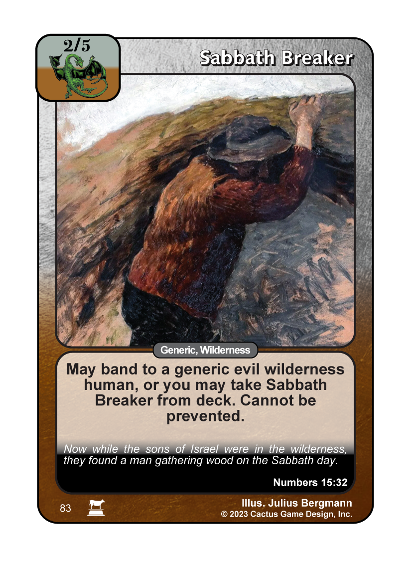 Sabbath Breaker [Brown/Gray] (IR) - Your Turn Games