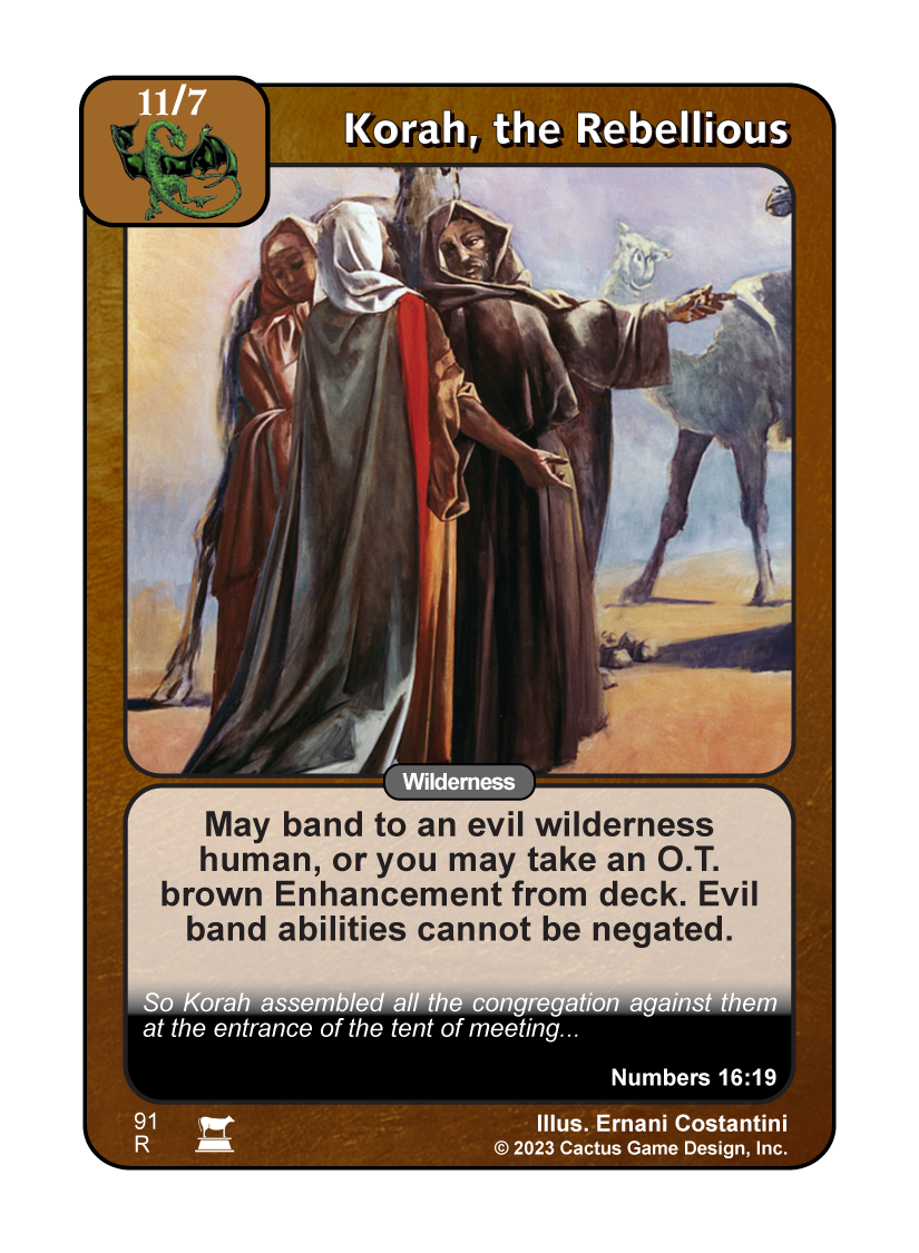 Korah, the Rebellious (IR)