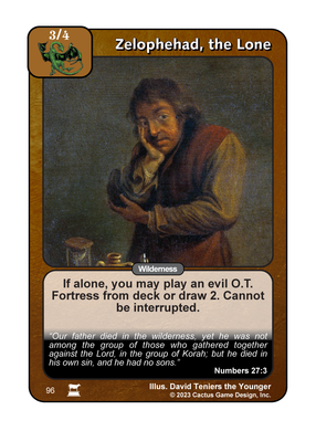 Zelophehad, the Lone (IR) - Your Turn Games