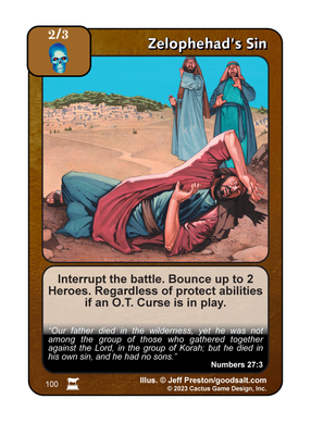 Zelophehad's Sin (IR) - Your Turn Games