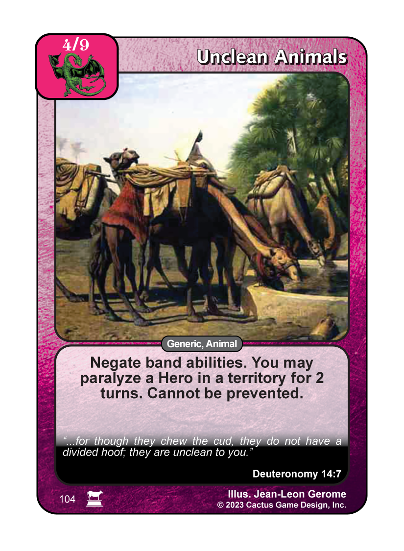 Unclean Animals [Camels] (IR) - Your Turn Games