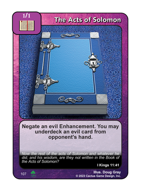 The Acts of Solomon (Roots) - Your Turn Games