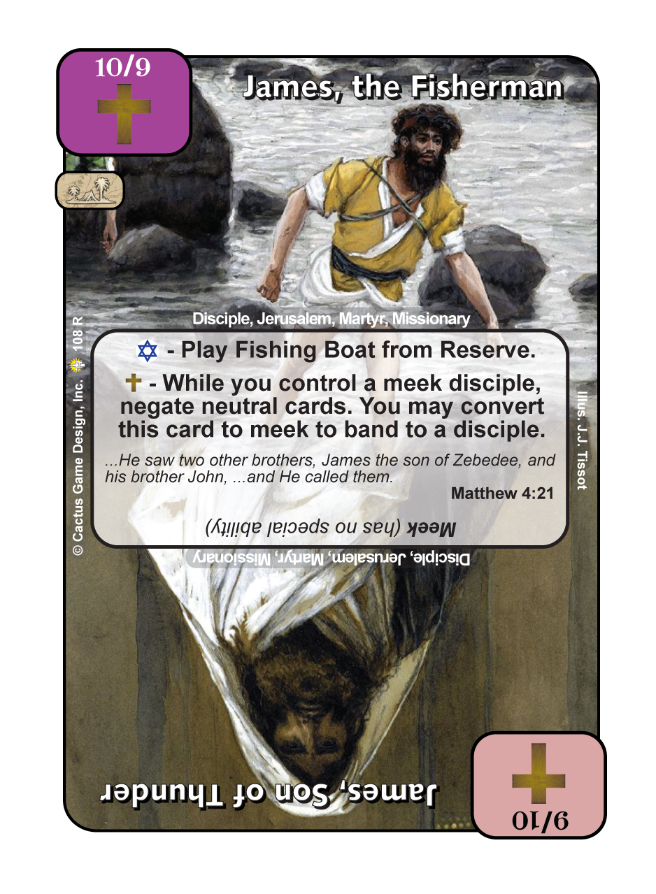 James, the Fisherman / James, Son of Thunder (GoC) - Your Turn Games