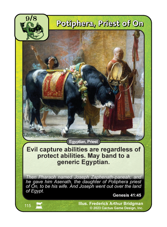 Potiphera Potiphera, Priest of On (IR) | Your Turn Games