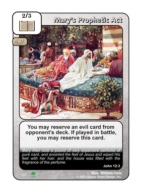 Mary’s Prophetic Act (Roots) - Your Turn Games