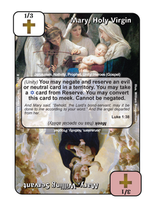 Mary, Holy Virgin / Mary, Willing Servant (GoC) - Your Turn Games
