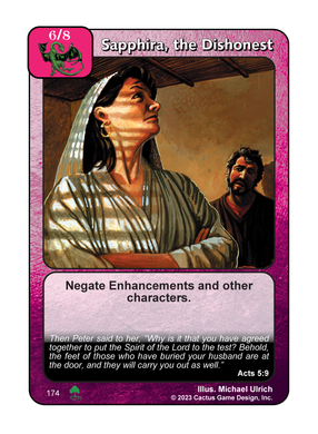 Sapphira, the Dishonest (Roots) - Your Turn Games