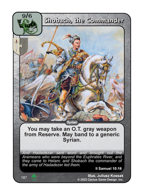 Shobach, the Commander (Roots) - Your Turn Games