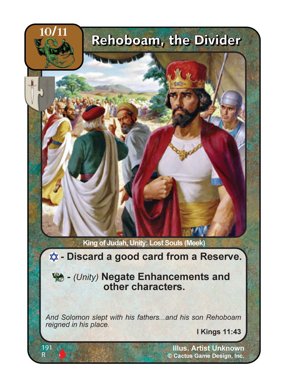 Rehoboam, the Divider (LoC) - Your Turn Games