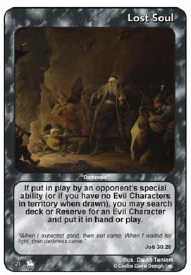 Lost Soul (Job 30:26) “Darkness” (RoJ) - Your Turn Games