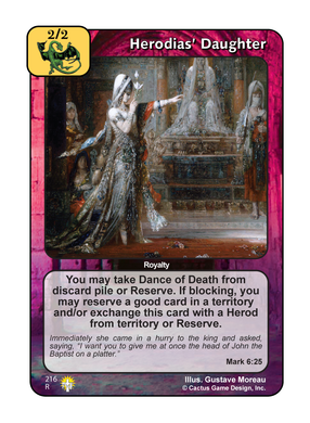 Herodias' Daughter (GoC) - Your Turn Games