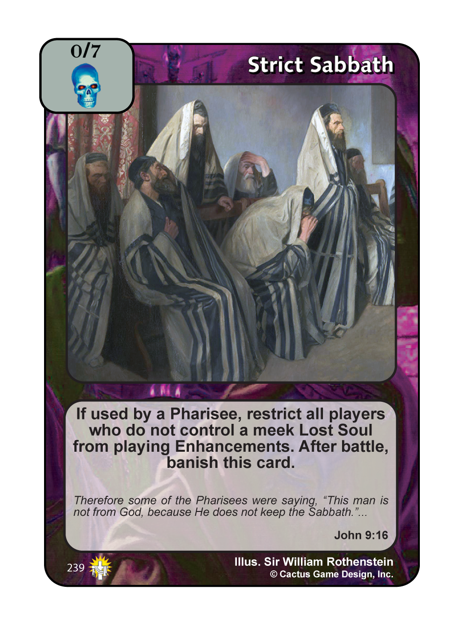 Strict Sabbath (GoC) - Your Turn Games