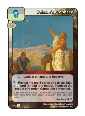 Balaam's Prophecy (PoC) - Your Turn Games