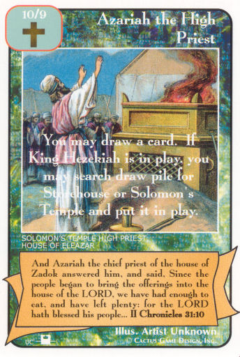 Azariah the High Priest (Pi) - Your Turn Games