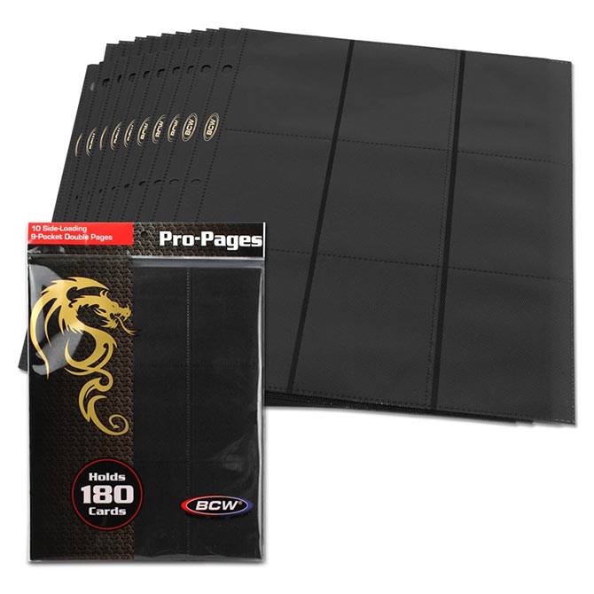 BCW 18-Pocket Pro Pages - 10 Count - Your Turn Games