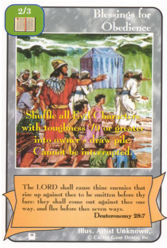 Blessings for Obedience (Pi) - Your Turn Games