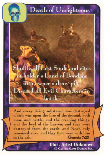 Death of Unrighteous (Pa) - Your Turn Games