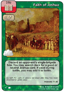 Faith of Joshua (CoW) - Your Turn Games