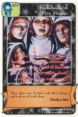 Foolishness of Five Virgins (Wo) - Your Turn Games