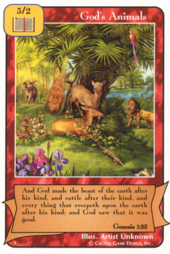 God's Animals (F Deck) - Your Turn Games