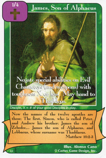 James, son of Alphaeus (Di) - Your Turn Games