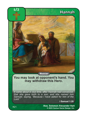 Hannah (K Deck) - Your Turn Games