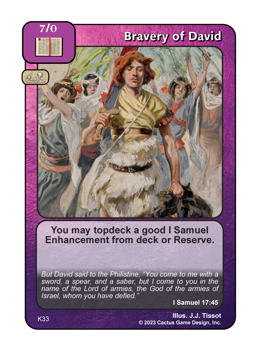 Bravery of David (K Deck) - Your Turn Games