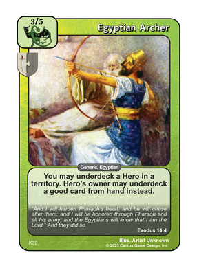 Egyptian Archer (K Deck) - Your Turn Games