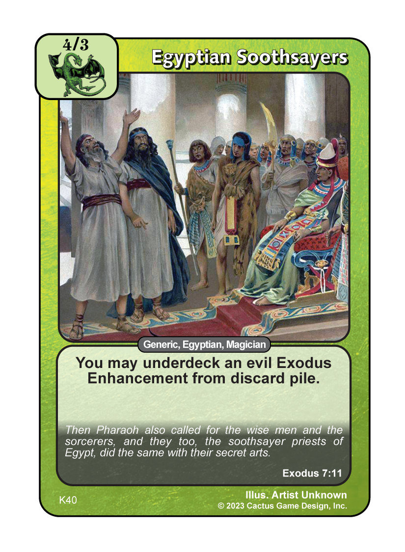 Egyptian Soothsayers (K Deck) - Your Turn Games