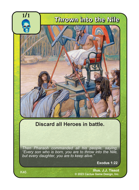 Thrown into the Nile (K Deck) - Your Turn Games