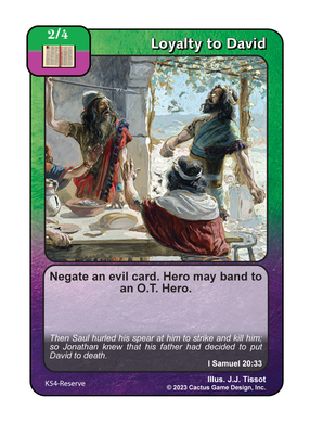 Loyalty to David (K Deck) - Your Turn Games