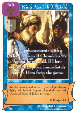 King Azariah (Uzziah) - Your Turn Games